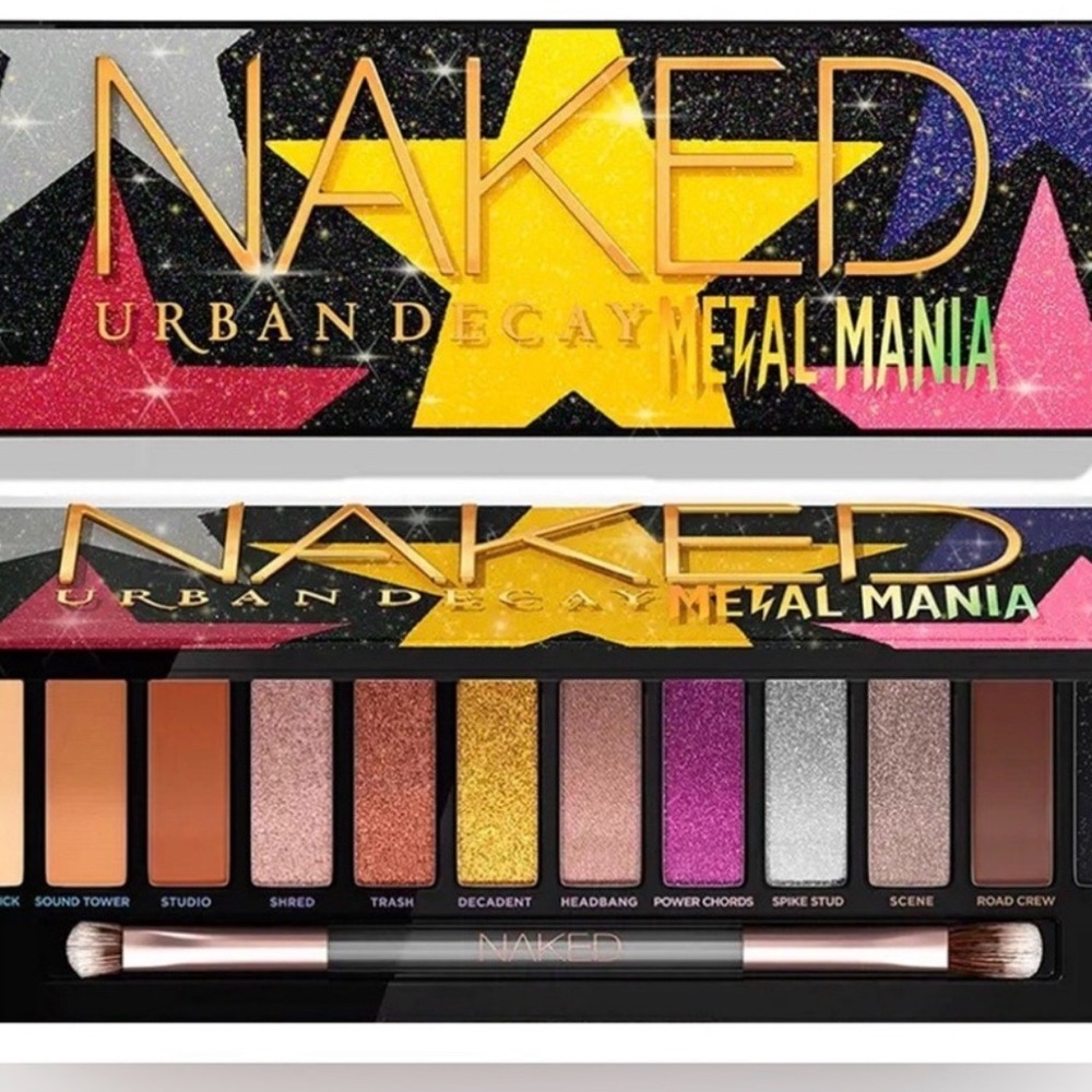 Urban Decay Naked Metal Mania Eyeshadow Palette with Gold and Silver